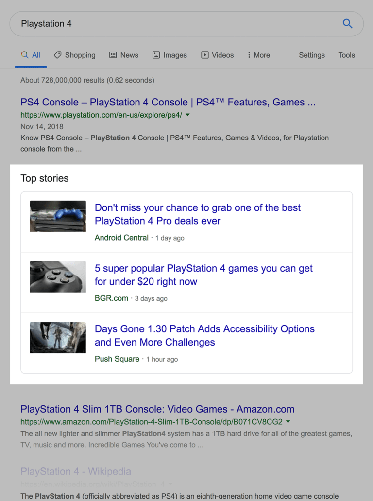 playstation 4 top stories